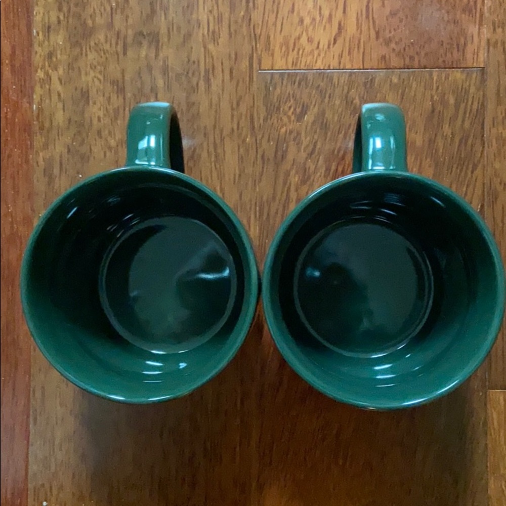 2 Starbucks Green Snowflake 14 oz COFFEE MUGS - Picture 6 of 10